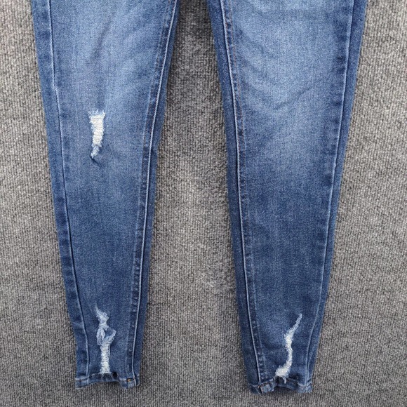 Regeneration by Celebrity Pink Women's Jeans Blue 3/26 Distressed Skinny Denim - Picture 7 of 12